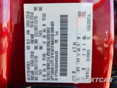 Zdjęcie 12 z 12 samochodu: 2017 FORD F150 RAPTOR VIN:1FTFW1RGXHFB34103 - miniatura