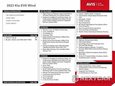 Zdjęcie 12 z 13 samochodu: 2023 KIA EV6 WIND VIN:KNDC34LAXP5128081 - miniatura