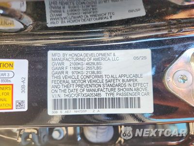Zdjęcie 12 z 12 samochodu: 2025 HONDA ACCORD HYBRID SPORT-L VIN:1HGCY2F7XSA053485 - miniatura