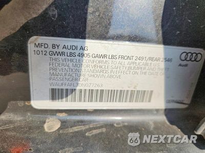 Zdjęcie 13 z 13 samochodu: 2013 AUDI A4 PREMIUM PLUS VIN:WAUFFAFL3DN027263 - miniatura