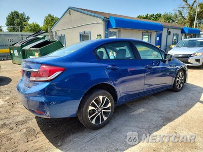 Trzecie zdjęcie samochodu z tyłu: 2015 HONDA CIVIC EX VIN:19XFB2F89FE005565 - miniatura