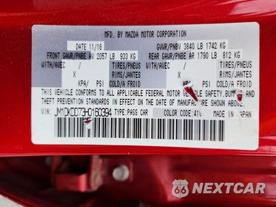 Zdjęcie 13 z 13 samochodu: 2017 MAZDA CX-3 GRAND TOURING VIN:JM1DKDD73H0160394 - miniatura