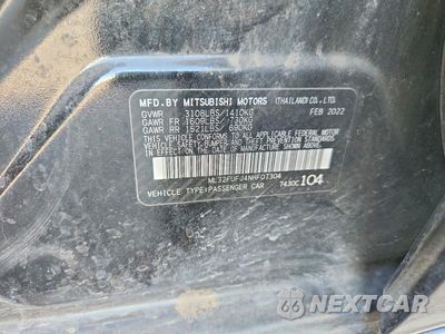 Zdjęcie 13 z 13 samochodu: 2022 MITSUBISHI MIRAGE G4 ES VIN:ML32FUFJ4NHF07304 - miniatura