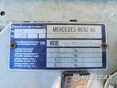Zdjęcie 12 z 12 samochodu: 1991 MERCEDES-BENZ 300 D VIN:WDB1240231B517199 - miniatura