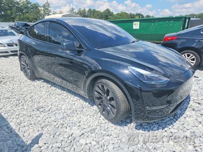 Czwarte zdjęcie samochodu z boku: 2021 TESLA MODEL Y VIN:5YJYGDEF4MF133547 - miniatura