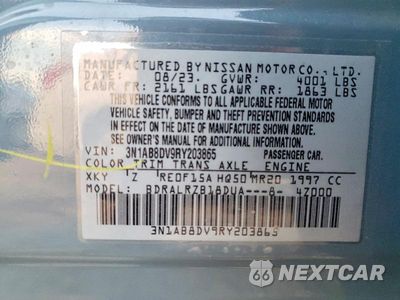 Zdjęcie 12 z 12 samochodu: 2024 NISSAN SENTRA SR VIN:3N1AB8DV9RY203865 - miniatura