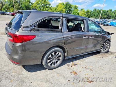 Trzecie zdjęcie samochodu z tyłu: 2021 HONDA ODYSSEY EXL VIN:5FNRL6H78MB038442 - miniatura
