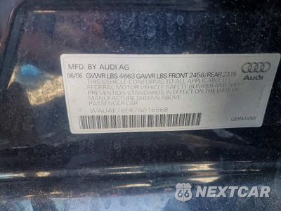 Zdjęcie 12 z 12 samochodu: 2007 AUDI A4 2 VIN:WAUAF78E47A016568 - miniatura