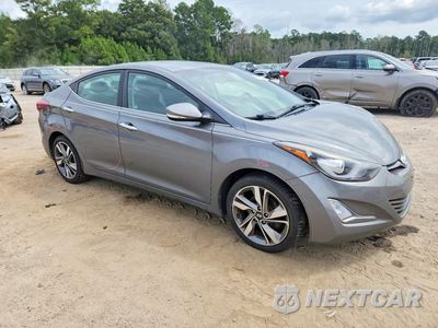 Czwarte zdjęcie samochodu z boku: 2014 HYUNDAI ELANTRA LIMITED VIN:5NPDH4AE1EH520536 - miniatura