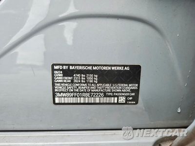 Zdjęcie 12 z 12 samochodu: 2024 BMW 330XI VIN:3MW89FF01R8E72226 - miniatura