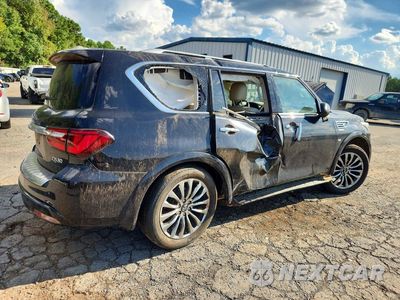 Trzecie zdjęcie samochodu z tyłu: 2018 INFINITI QX80 BASE VIN:JN8AZ2NF2J9664191 - miniatura