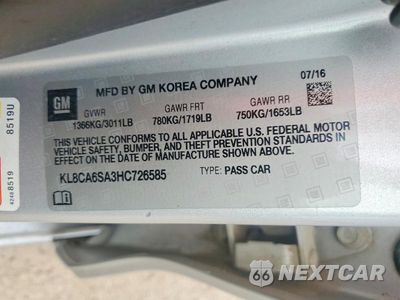 Zdjęcie 12 z 12 samochodu: 2017 CHEVROLET SPARK LS VIN:KL8CA6SA3HC726585 - miniatura