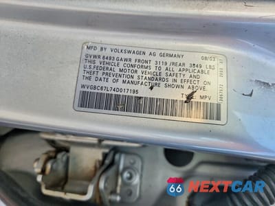 Zdjęcie 13 z 13 samochodu: 2004 VOLKSWAGEN TOUAREG 3.2 VIN:WVGBC67L74D017195 - miniatura