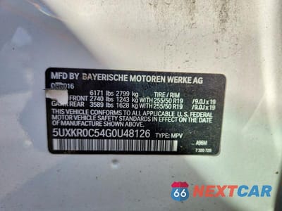 Zdjęcie 13 z 13 samochodu: 2016 BMW X5 XDRIVE35I VIN:5UXKR0C54G0U48126 - miniatura