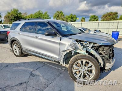 Czwarte zdjęcie samochodu z boku: 2021 FORD EXPLORER XLT VIN:1FMSK7DH4MGC04644 - miniatura