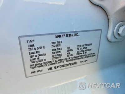 Zdjęcie 13 z 13 samochodu: 2023 TESLA MODEL Y VIN:7SAYGDEE2PF936016 - miniatura
