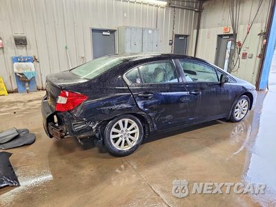 Trzecie zdjęcie samochodu z tyłu: 2012 HONDA CIVIC EX VIN:19XFB2F81CE019276 - miniatura