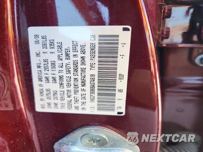 Zdjęcie 12 z 12 samochodu: 2008 HONDA ACCORD EXL VIN:1HGCP36868A074618 - miniatura