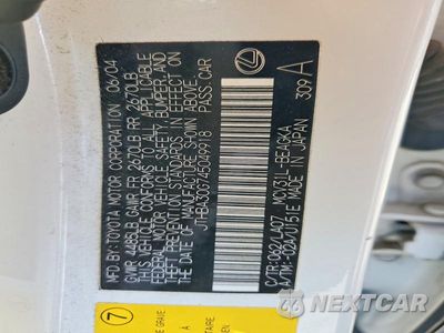 Zdjęcie 13 z 13 samochodu: 2004 LEXUS ES 330 VIN:JTHBA30G745049918 - miniatura