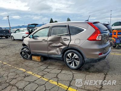 Drugie zdjęcie samochodu z przodu: 2016 HONDA CR-V TOURING VIN:5J6RM4H9XGL006249 - miniatura