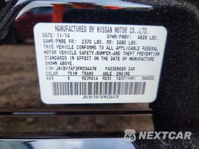 Zdjęcie 12 z 12 samochodu: 2015 INFINITI Q50 SPORT VIN:JN1BV7AP3FM334476 - miniatura
