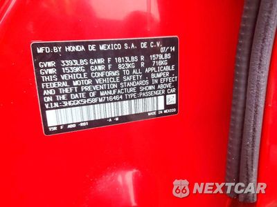 Zdjęcie 12 z 12 samochodu: 2015 HONDA FIT LX VIN:3HGGK5H58FM716464 - miniatura