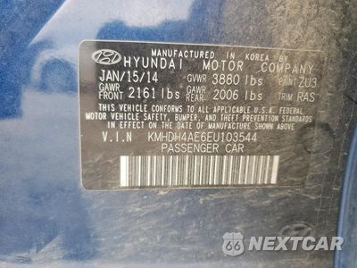 Zdjęcie 12 z 12 samochodu: 2014 HYUNDAI ELANTRA SE VIN:KMHDH4AE6EU103544 - miniatura