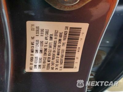 Zdjęcie 13 z 13 samochodu: 2016 HONDA ACCORD LX VIN:1HGCR2F34GA175051 - miniatura