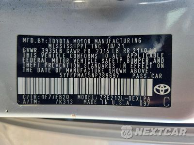 Zdjęcie 13 z 13 samochodu: 2022 TOYOTA COROLLA LE VIN:5YFEPMAE5NP289697 - miniatura