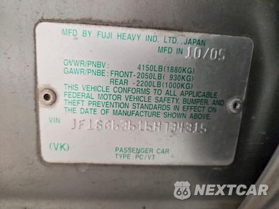 Zdjęcie 13 z 13 samochodu: 2006 SUBARU FORESTER 2.5X VIN:JF1SG63616H734315 - miniatura
