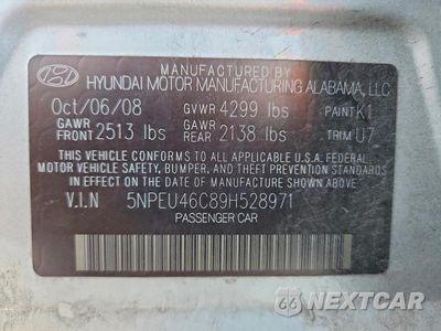 Zdjęcie 12 z 12 samochodu: 2009 HYUNDAI SONATA LIMITED VIN:5NPEU46C89H528971 - miniatura