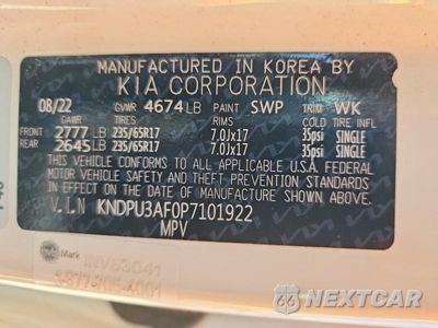 Zdjęcie 12 z 12 samochodu: 2023 KIA SPORTAGE LX VIN:KNDPU3AF0P7101922 - miniatura