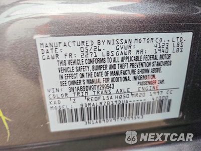 Zdjęcie 12 z 12 samochodu: 2026 NISSAN SENTRA SR VIN:3N1AB9DV9TY299543 - miniatura