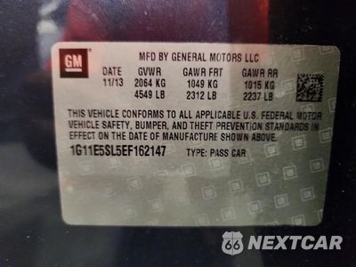 Zdjęcie 12 z 12 samochodu: 2014 CHEVROLET MALIBU 2LT VIN:1G11E5SL5EF162147 - miniatura