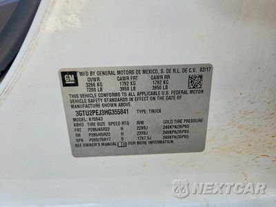 Zdjęcie 12 z 12 samochodu: 2017 GMC SIERRA K1500 DENALI VIN:3GTU2PEJ3HG355841 - miniatura