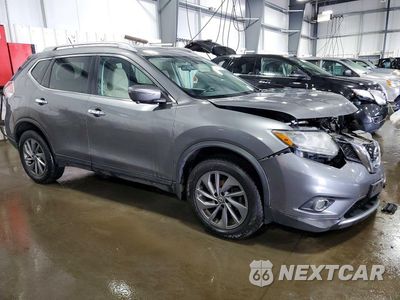 Czwarte zdjęcie samochodu z boku: 2016 NISSAN ROGUE SL VIN:5N1AT2MV0GC846453 - miniatura