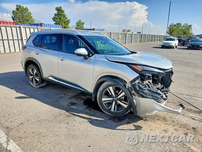 Czwarte zdjęcie samochodu z boku: 2021 NISSAN ROGUE PLATINUM VIN:JN8AT3DCXMW106397 - miniatura