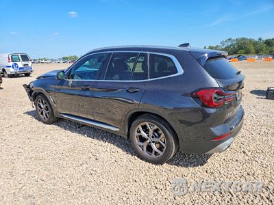 Drugie zdjęcie samochodu z przodu: 2022 BMW X3 XDRIVE30I VIN:5UX53DP05N9J11591 - miniatura