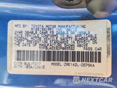 Zdjęcie 12 z 12 samochodu: 2013 TOYOTA COROLLA S VIN:5YFBU4EE6DP085592 - miniatura
