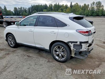 Drugie zdjęcie samochodu z przodu: 2014 LEXUS RX 450H VIN:JTJBC1BA1E2067324 - miniatura