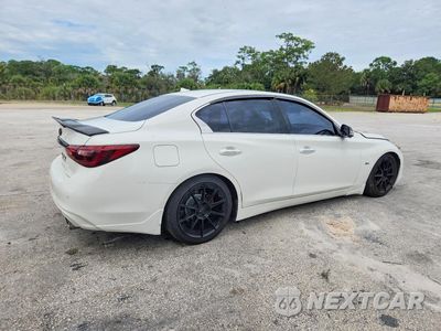 Trzecie zdjęcie samochodu z tyłu: 2019 INFINITI Q50 3.0T LUXE VIN:JN1EV7AP0KM510701 - miniatura