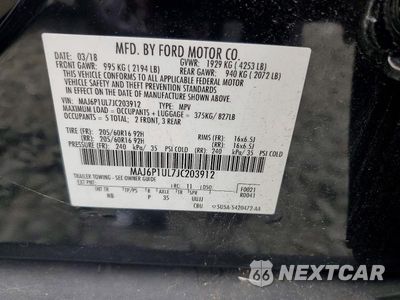 Zdjęcie 13 z 13 samochodu: 2018 FORD ECOSPORT SE VIN:MAJ6P1UL7JC203912 - miniatura