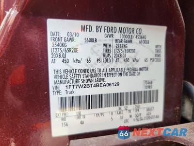 Zdjęcie 10 z 10 samochodu: 2011 FORD F250 SUPER DUTY VIN:1FT7W2BT4BEA06129 - miniatura