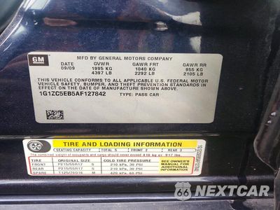 Zdjęcie 12 z 12 samochodu: 2010 CHEVROLET MALIBU 1LT VIN:1G1ZC5EB5AF127842 - miniatura