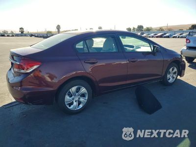 Trzecie zdjęcie samochodu z tyłu: 2013 HONDA CIVIC LX VIN:19XFB2F57DE241599 - miniatura