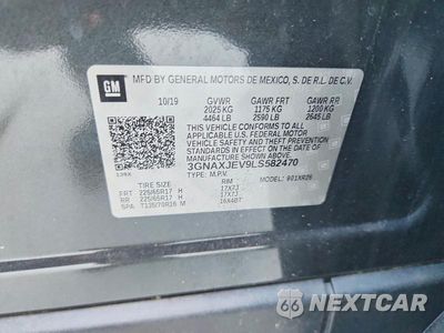 Zdjęcie 14 z 14 samochodu: 2020 CHEVROLET EQUINOX LT VIN:3GNAXJEV9LS582470 - miniatura
