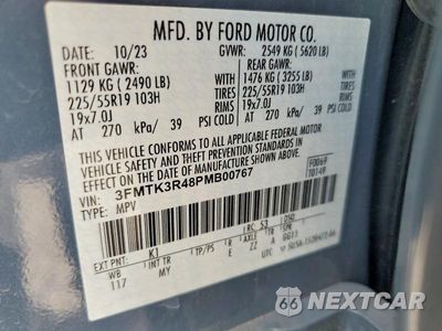 Zdjęcie 13 z 13 samochodu: 2023 FORD MUSTANG MACH-E PREMIUM VIN:3FMTK3R48PMB00767 - miniatura