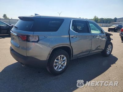 Trzecie zdjęcie samochodu z tyłu: 2023 CHEVROLET TRAVERSE LS VIN:1GNERFKW2PJ245510 - miniatura