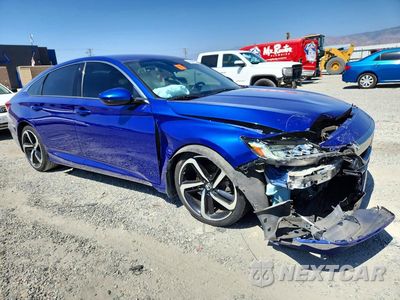 Czwarte zdjęcie samochodu z boku: 2019 HONDA ACCORD SPORT VIN:1HGCV1F30KA030099 - miniatura