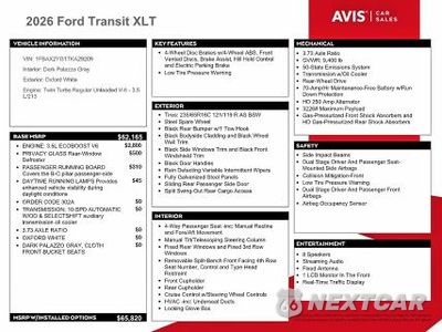 Zdjęcie 13 z 14 samochodu: 2026 FORD TRANSIT T-350 VIN:1FBAX2YG1TKA29209 - miniatura